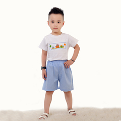 Cool boy smocked outfits for summer